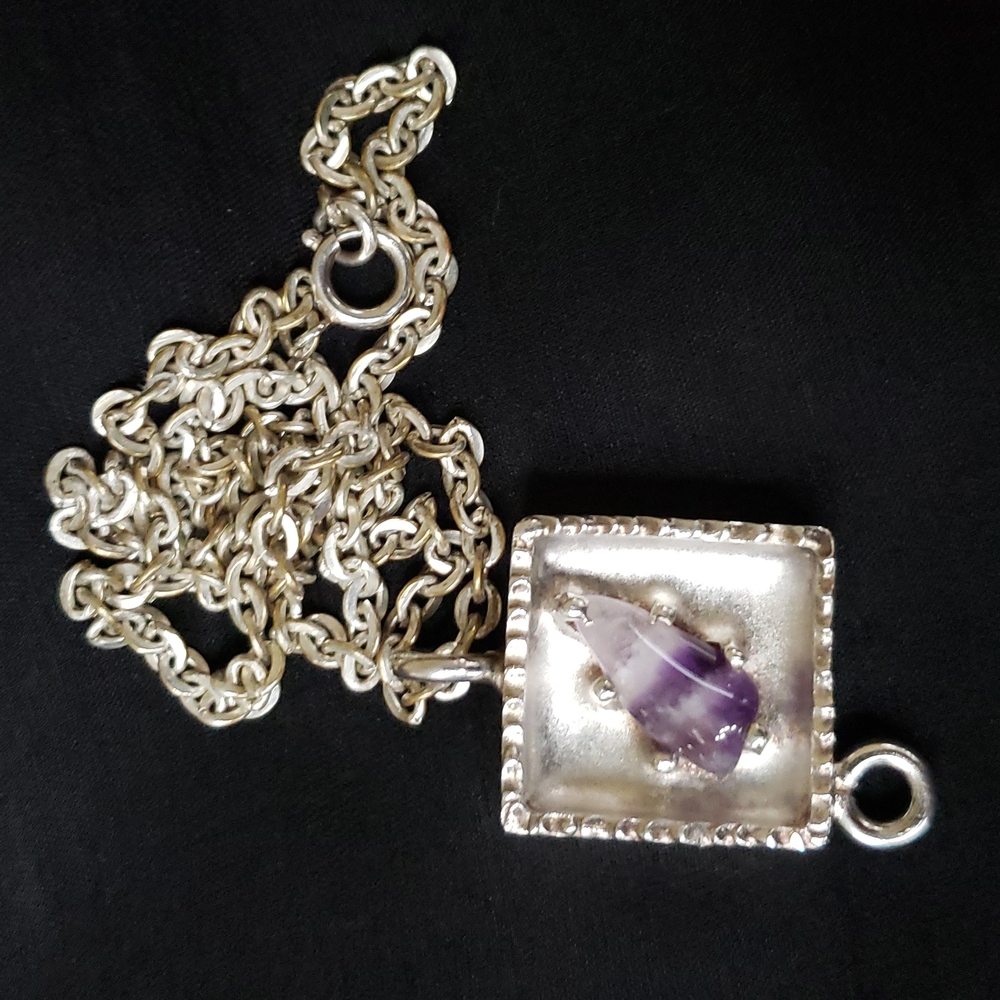 VTG Jorgen Jensen Denmark pendant/w Sterling Silver Chain